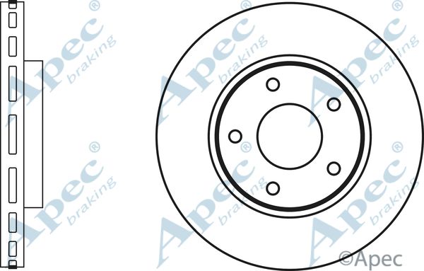 APEC BRAKING Тормозной диск DSK2862